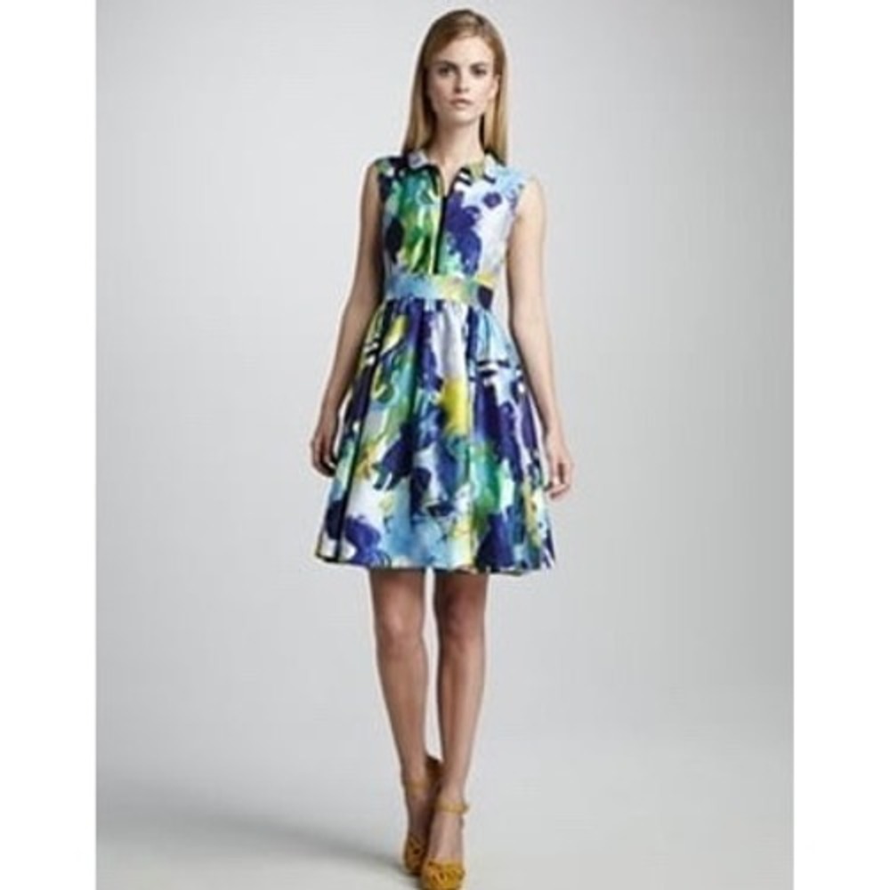 Kate Spade Iconic Colorful Empire Waist Dress Size 10